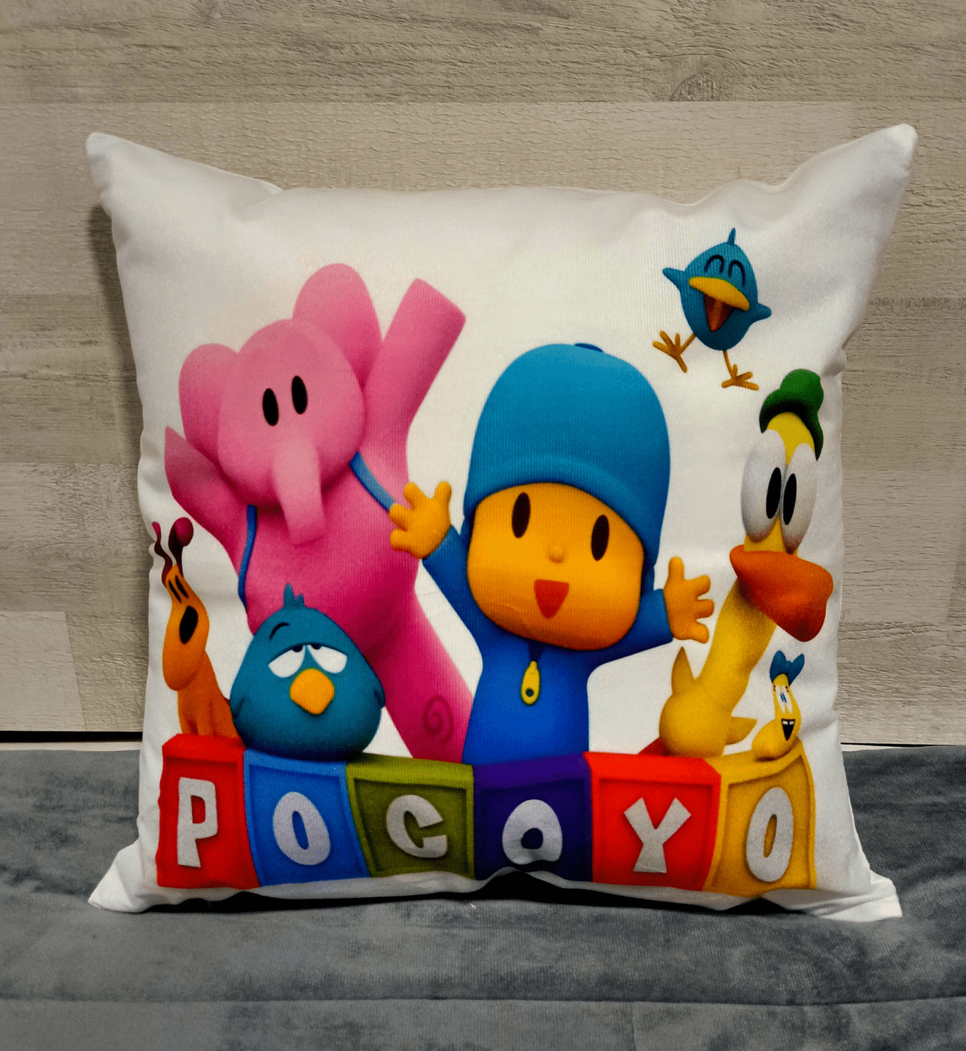 Cojín Felpa 45x45 cm De Pocoyo Eli Pato Extra Suave -2