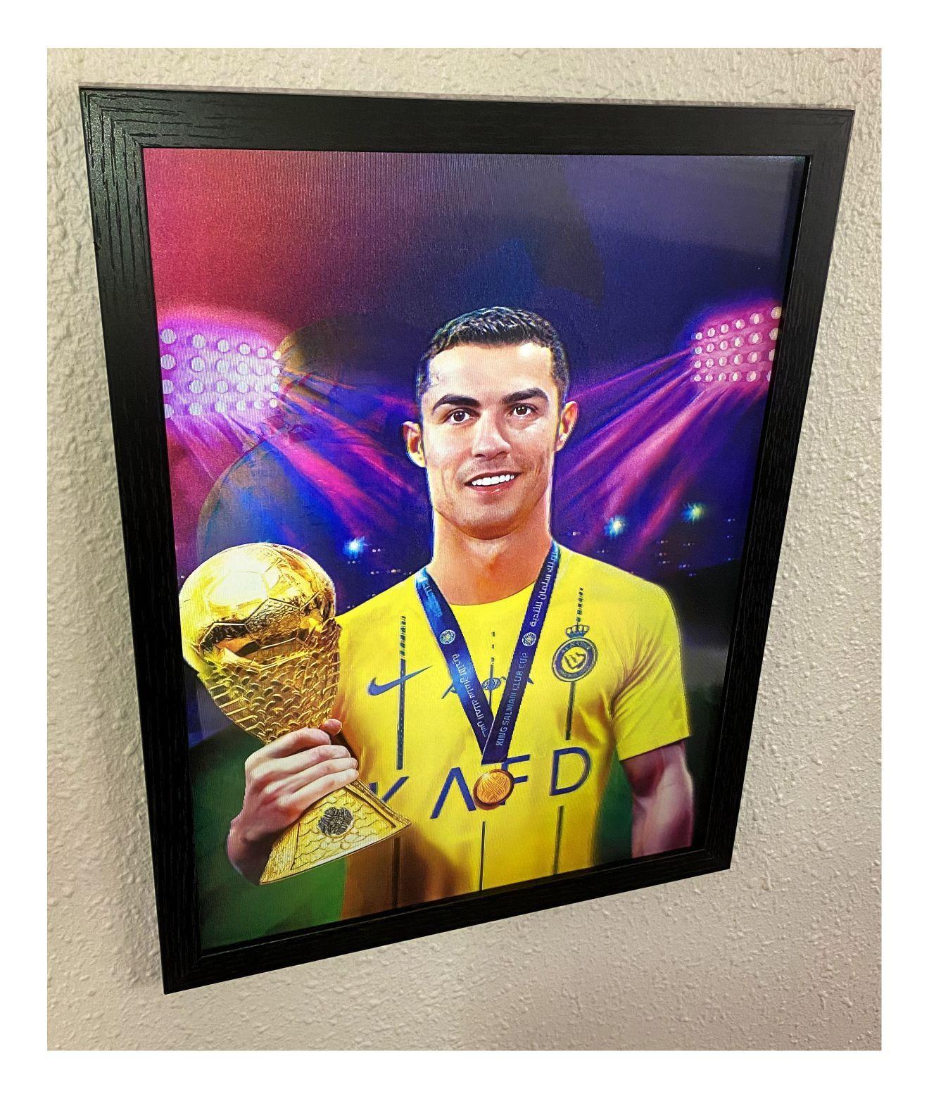 Cuadro Lenticular Cristiano Ronaldo 40x30 Cm 3 En 1 Cr7-4