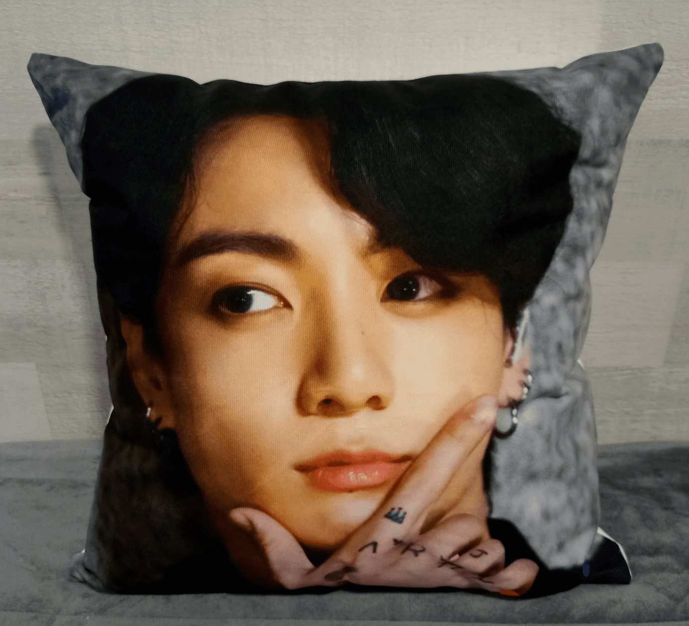 Cojín Felpa 45x45 cm De K-pop Extra Suave Korea-0