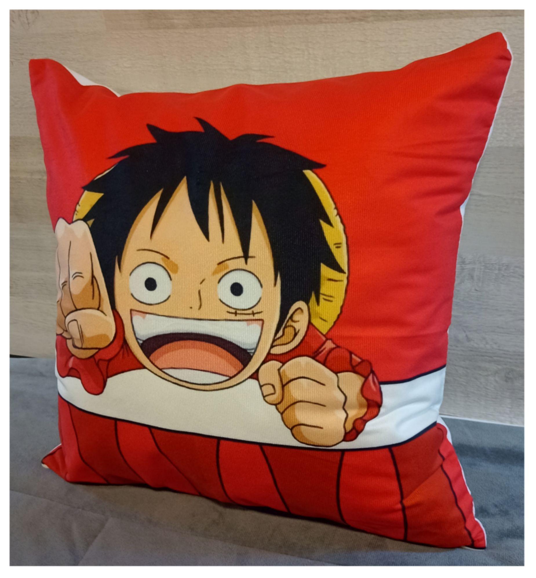 Cojín Felpa 45x45 cm De Mini Luffy Extra Suave -3
