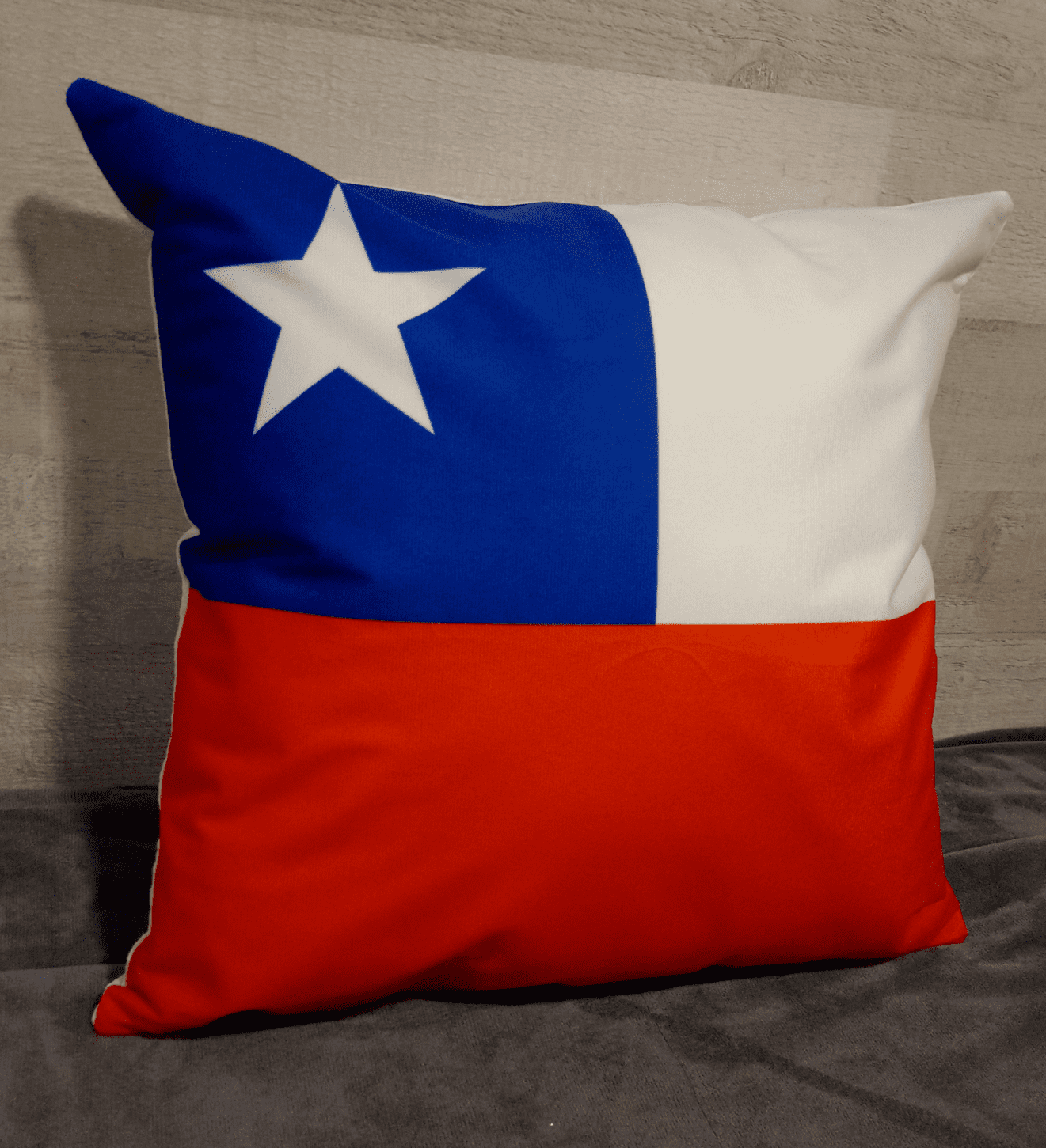 Cojín Felpa 45x45 cm De La Bandera de Chile Extra Suave -3