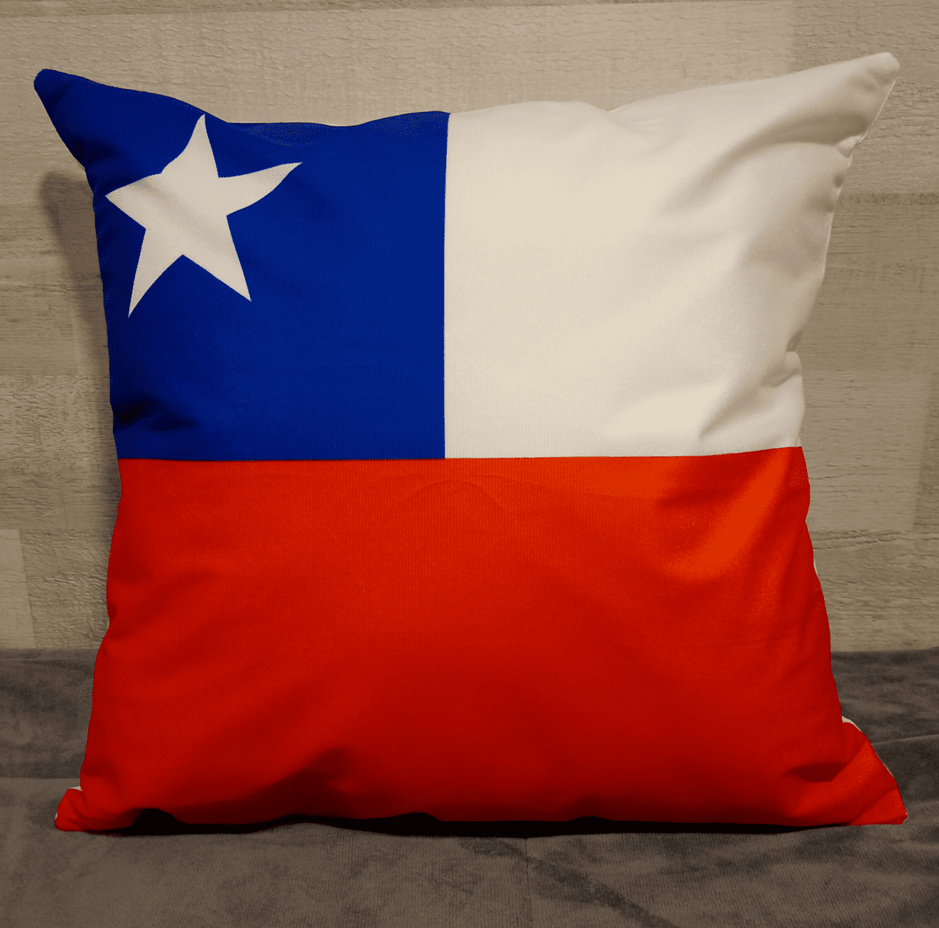 Cojín Felpa 45x45 cm De La Bandera de Chile Extra Suave -2