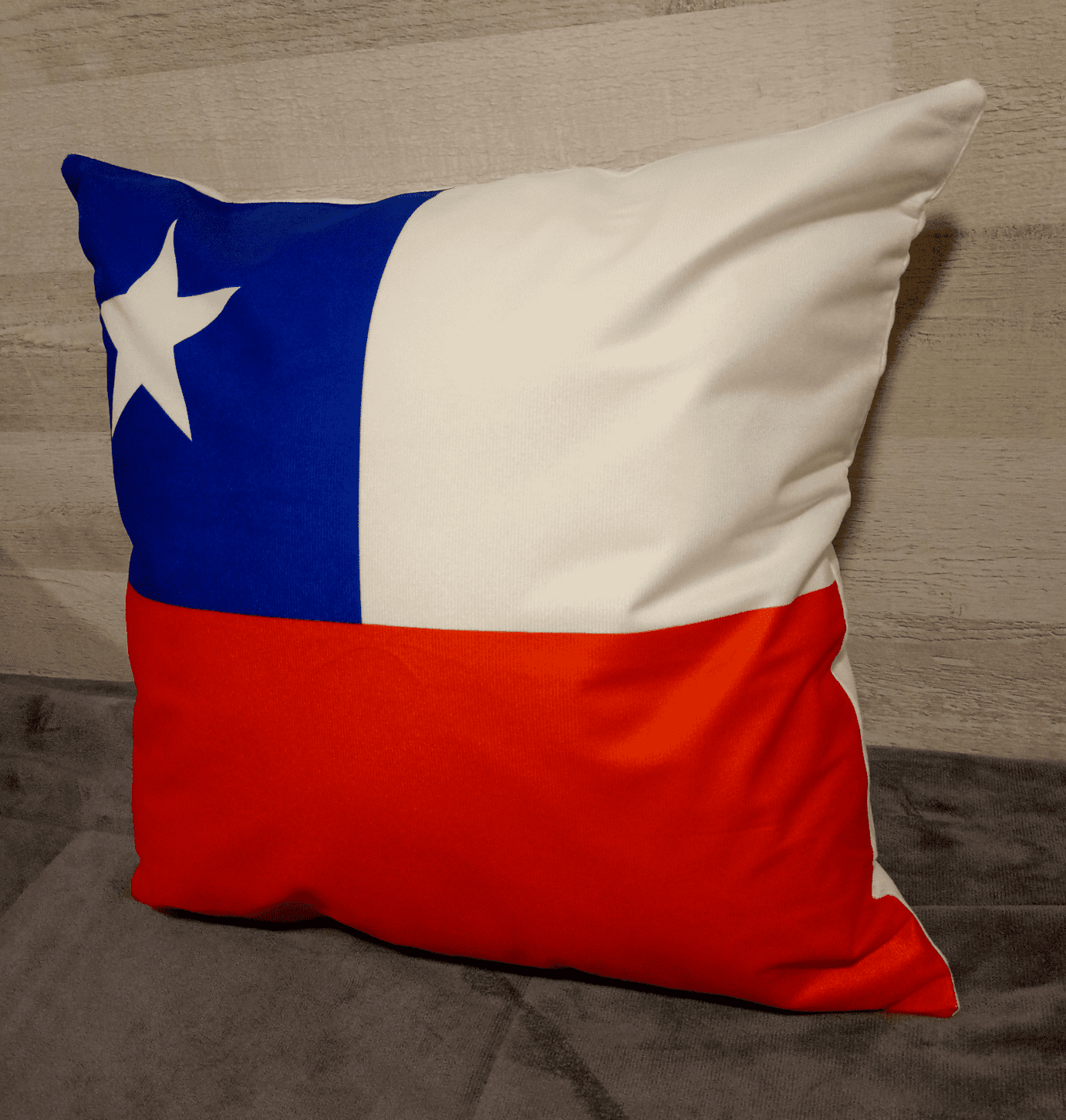 Cojín Felpa 45x45 cm De La Bandera de Chile Extra Suave -4