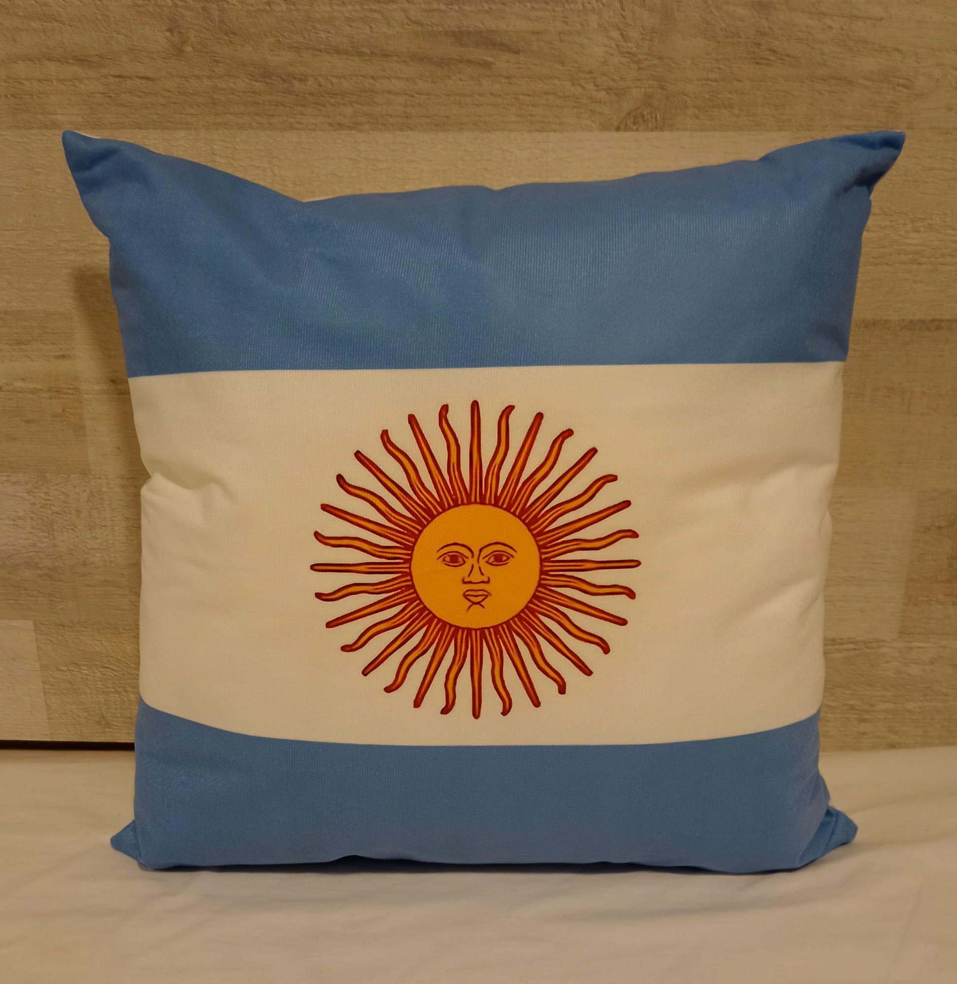 Cojín Almohada 45x45 Cm De La Bandera de Argentina Extra Suave -2