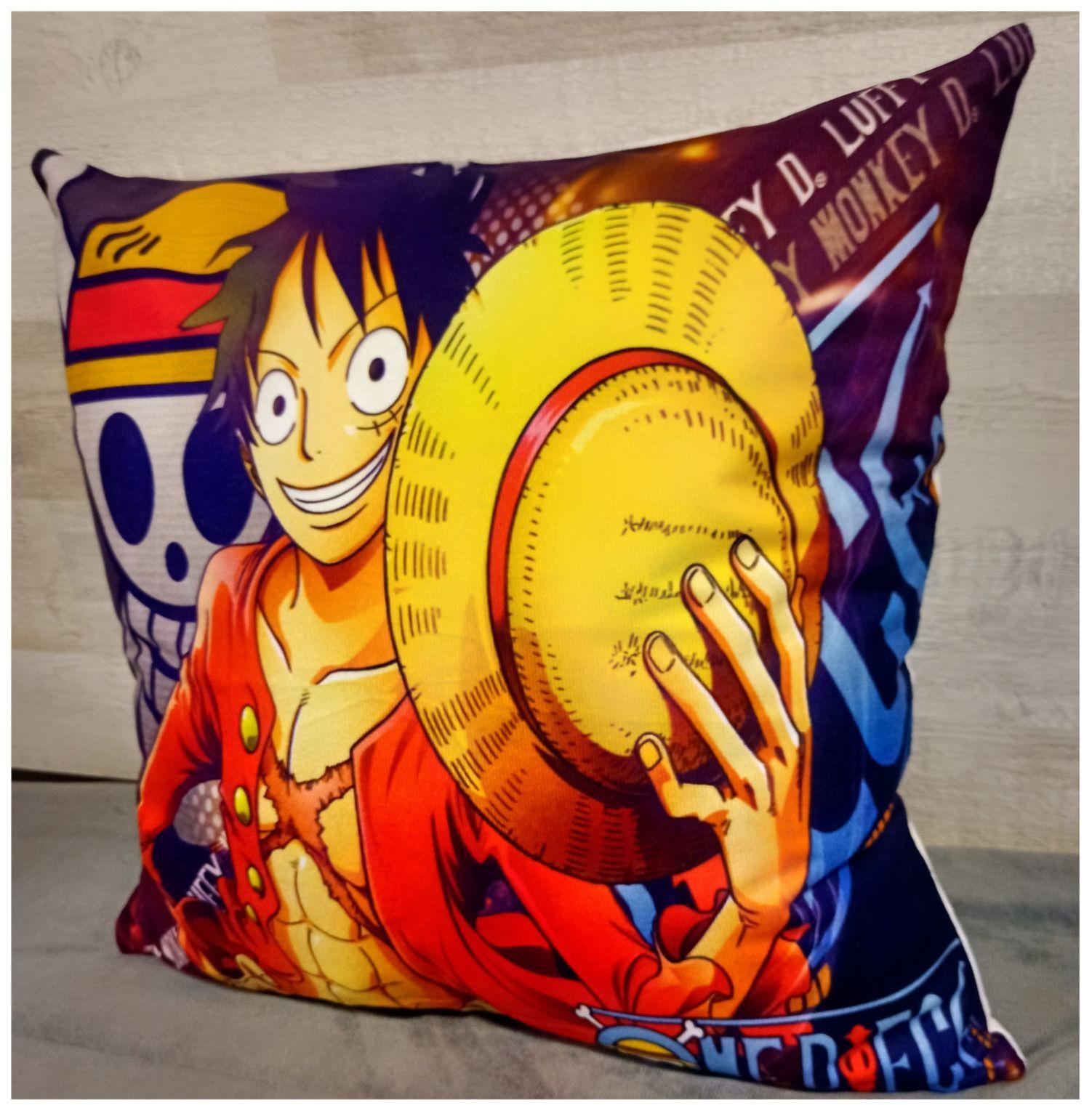Cojín Felpa 45x45 cm De Mugiwara No Luffy Extra Suave -2