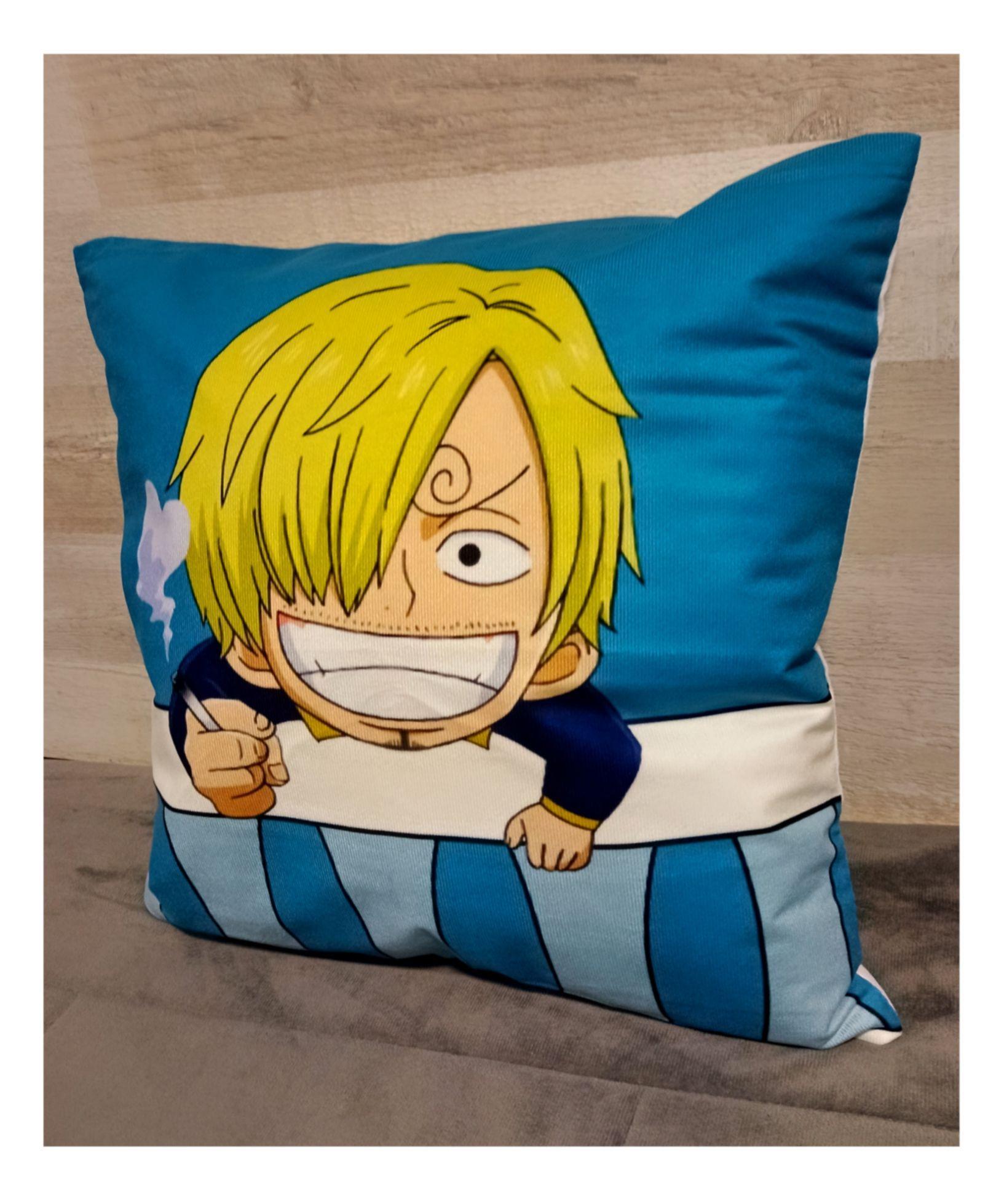 Cojín Felpa 45x45 cm De Mugiwara Sanji Extra Suave -2