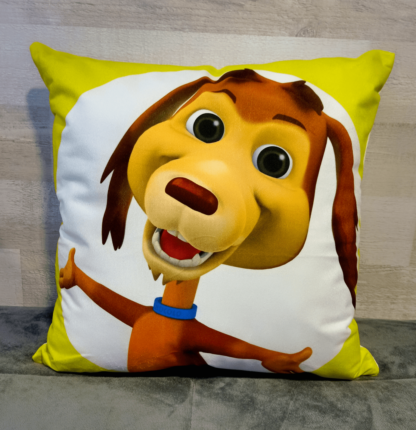 Cojín Felpa 45x45 cm Perro Chocolo Chocolin Extra Suave -2