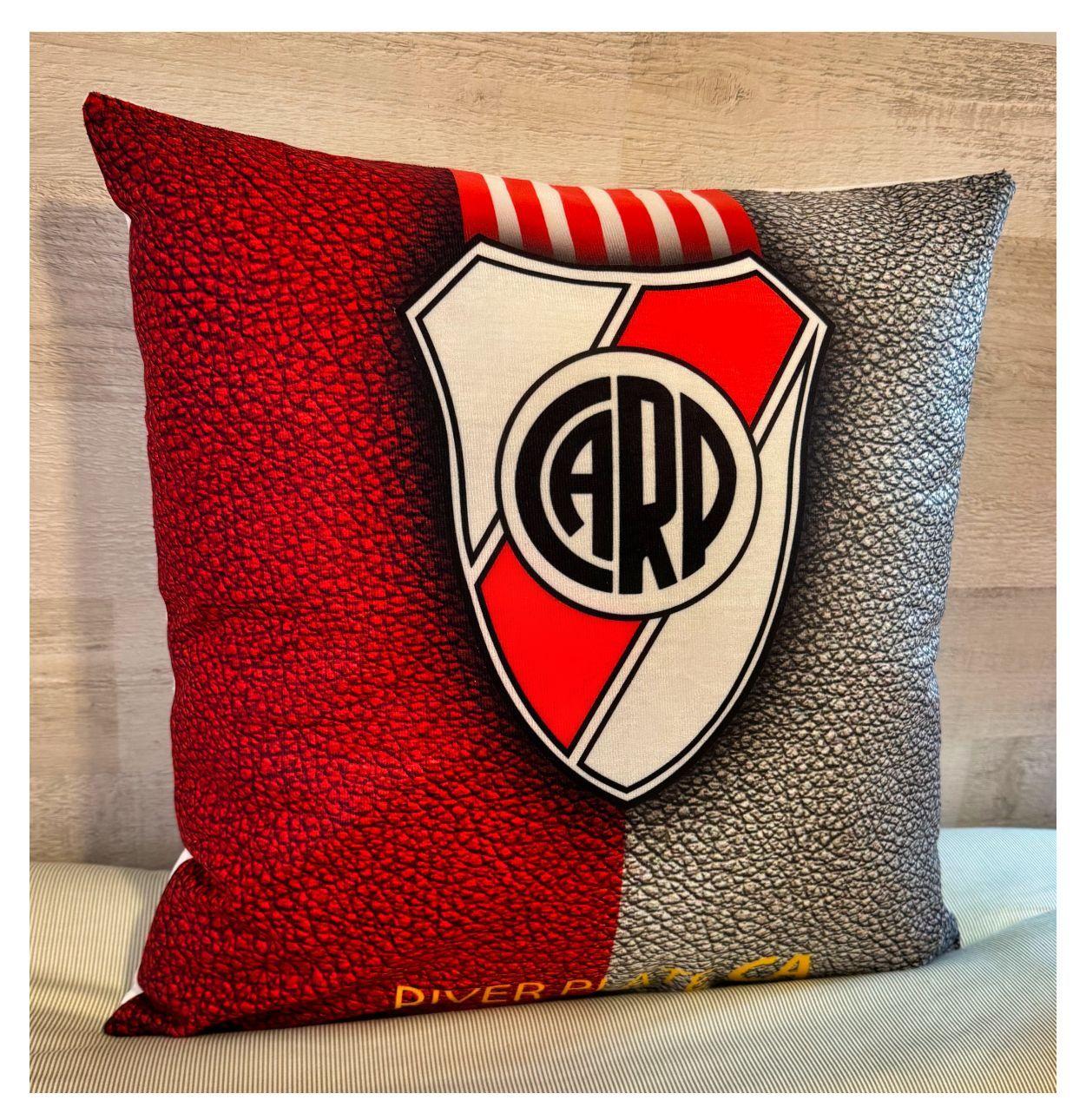 Cojín 45x45 cm Felpa Extra Suave De River Plate Argentina-2