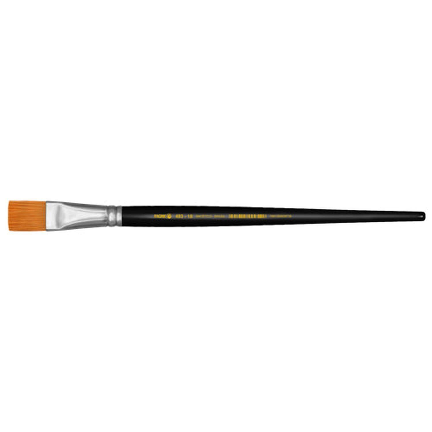 PINCEL SINTETICO DORADO SATINADO CHATO N° 0-6
