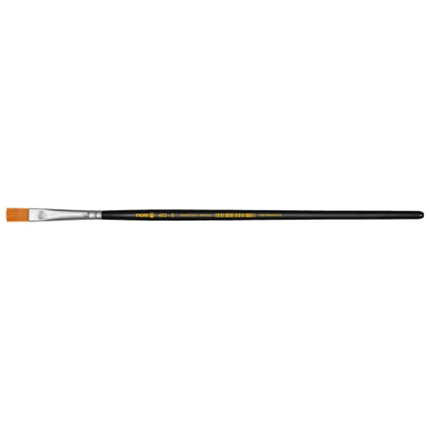 PINCEL SINTETICO DORADO SATINADO CHATO N° 0-10