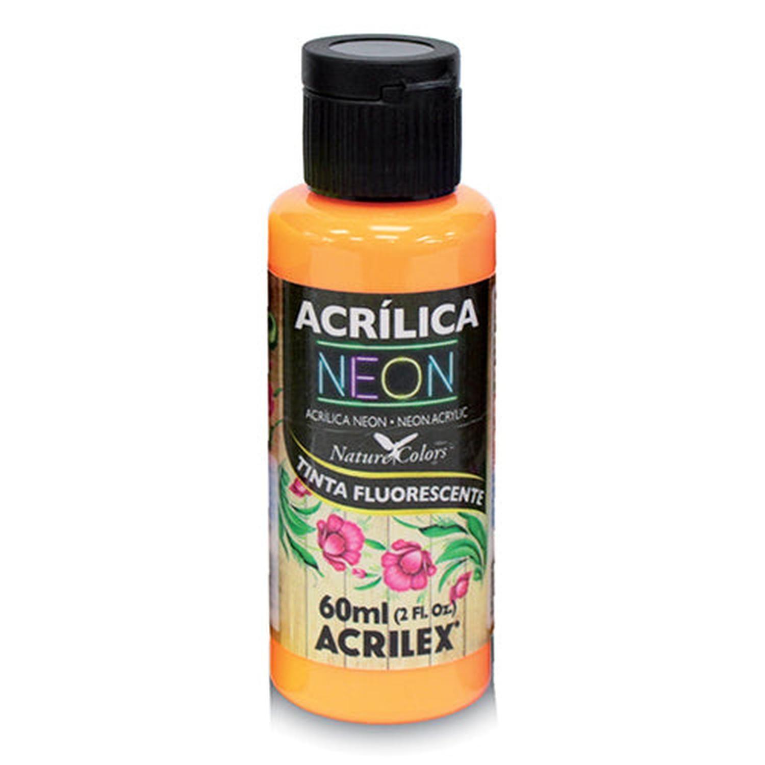 PINTURA ACRÍLICA NEON 60 ML Neon 3906 3960 Amarillo Limon 102-3