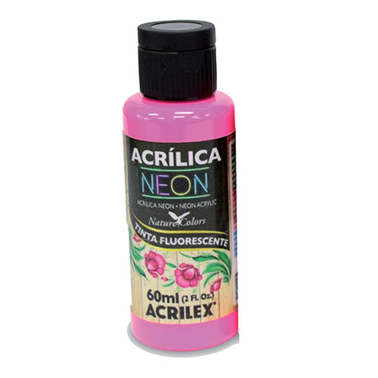 PINTURA ACRÍLICA NEON 60 ML Neon 3906 3960 Amarillo Limon 102-4