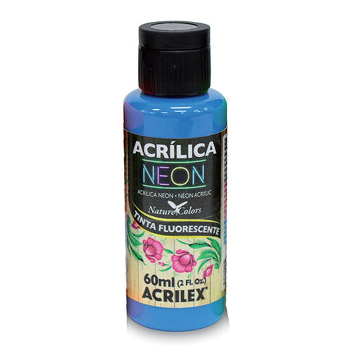 PINTURA ACRÍLICA NEON 60 ML Neon 3906 3960 Amarillo Limon 102-5