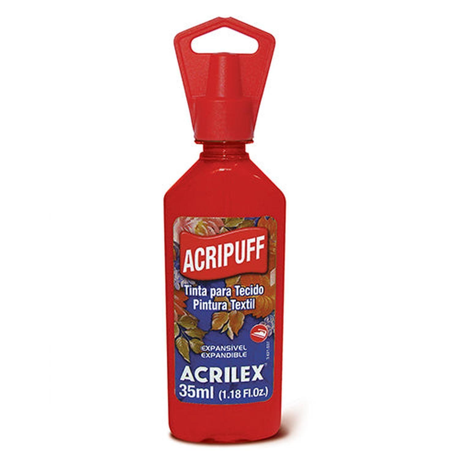 PINTURA DE GENERO CON EXPANSIÓN ACRIPUFF 35 ML Acripuff 4812 Rojo Vivo 541-13