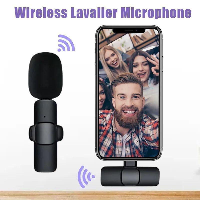 Micrófono Lavalier Inalámbrico para iPhone Tipo C Micrófono de Audio y vídeo-3