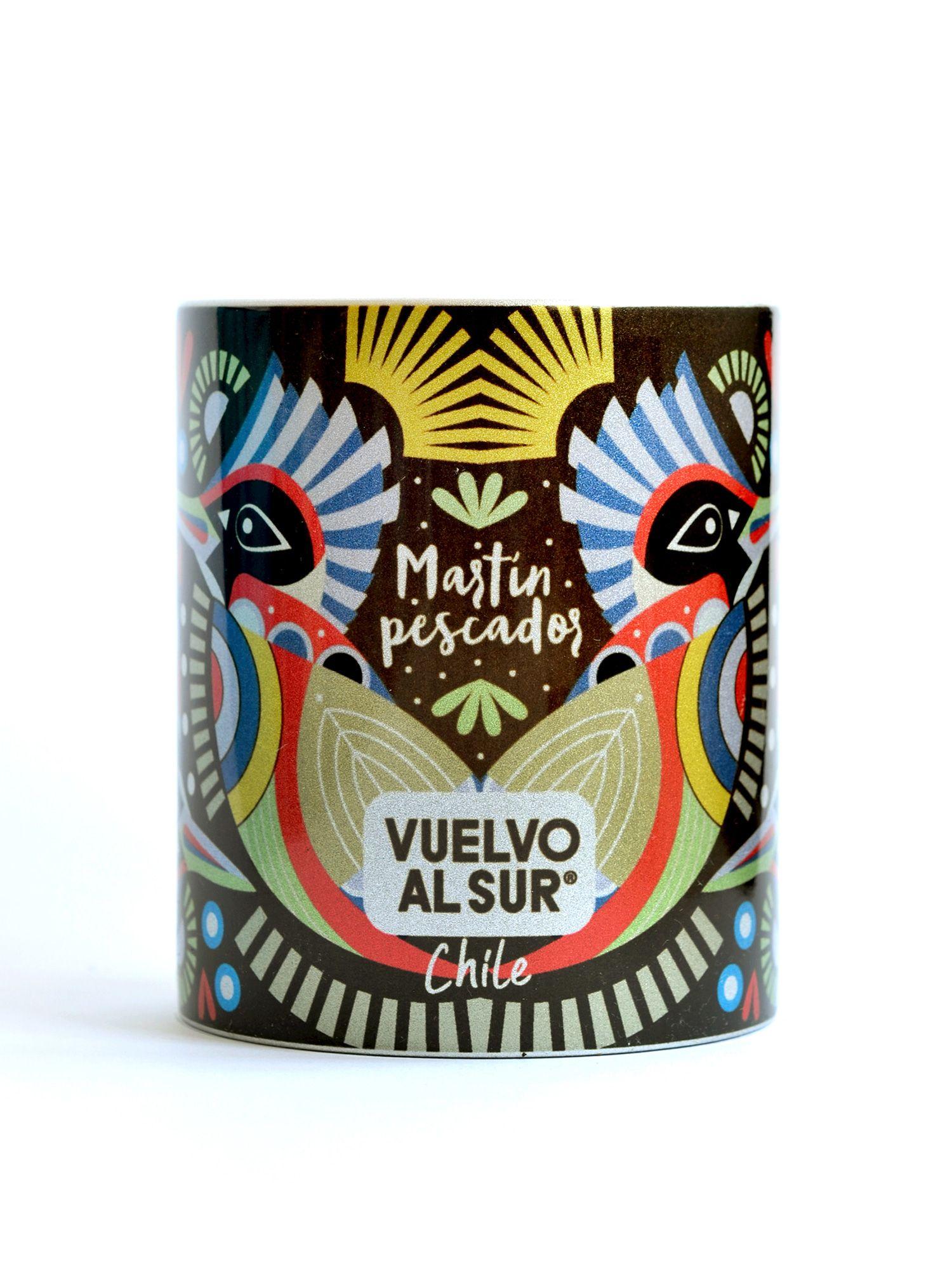 Tazon Diseño Chileno Martín Pescador Plateado -1