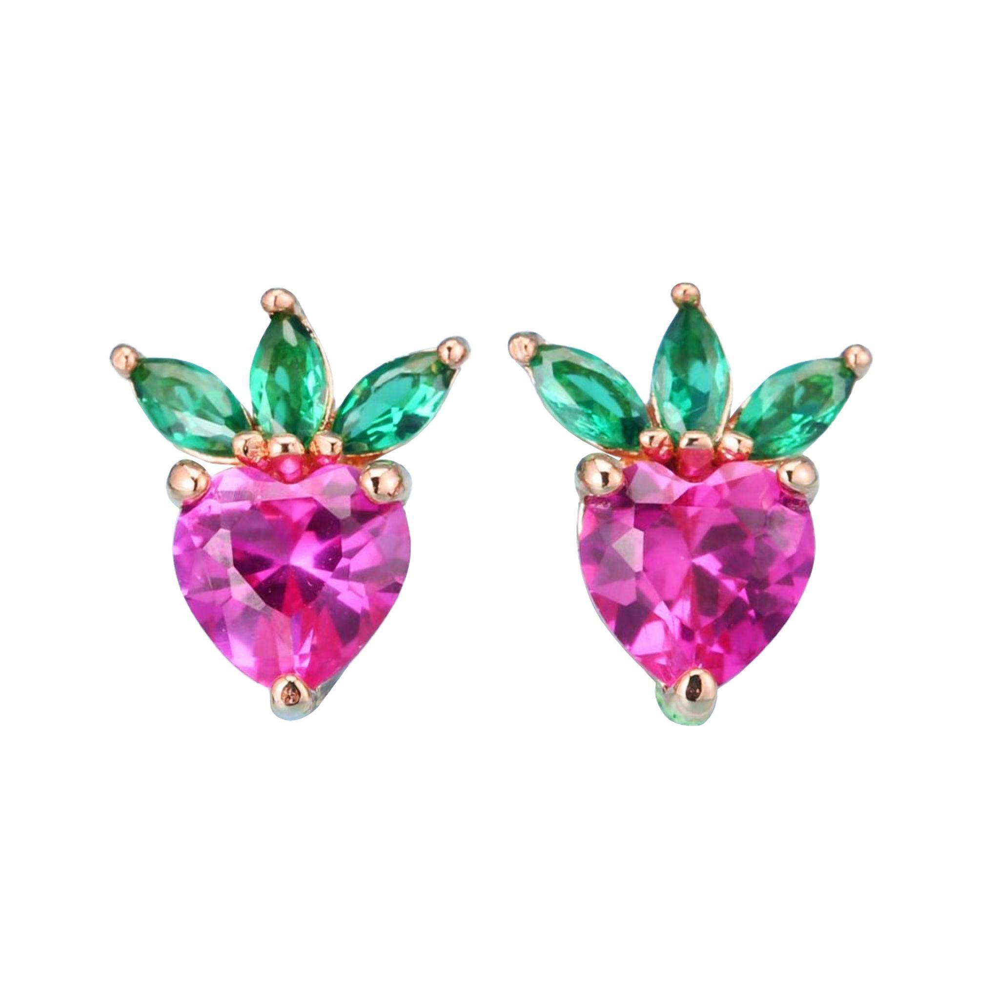 Aros Mini Fruta Frutilla-0