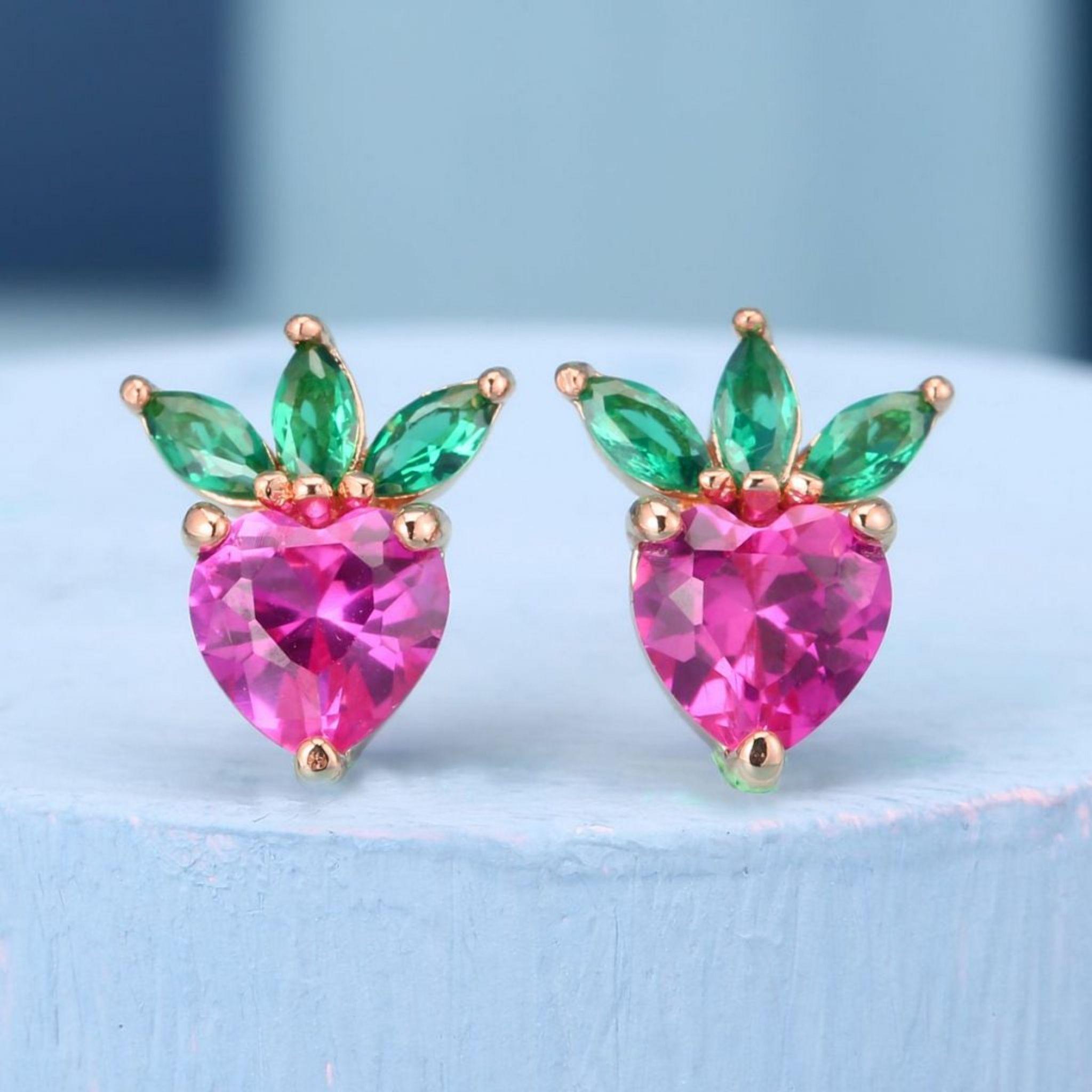 Aros Mini Fruta Frutilla-1