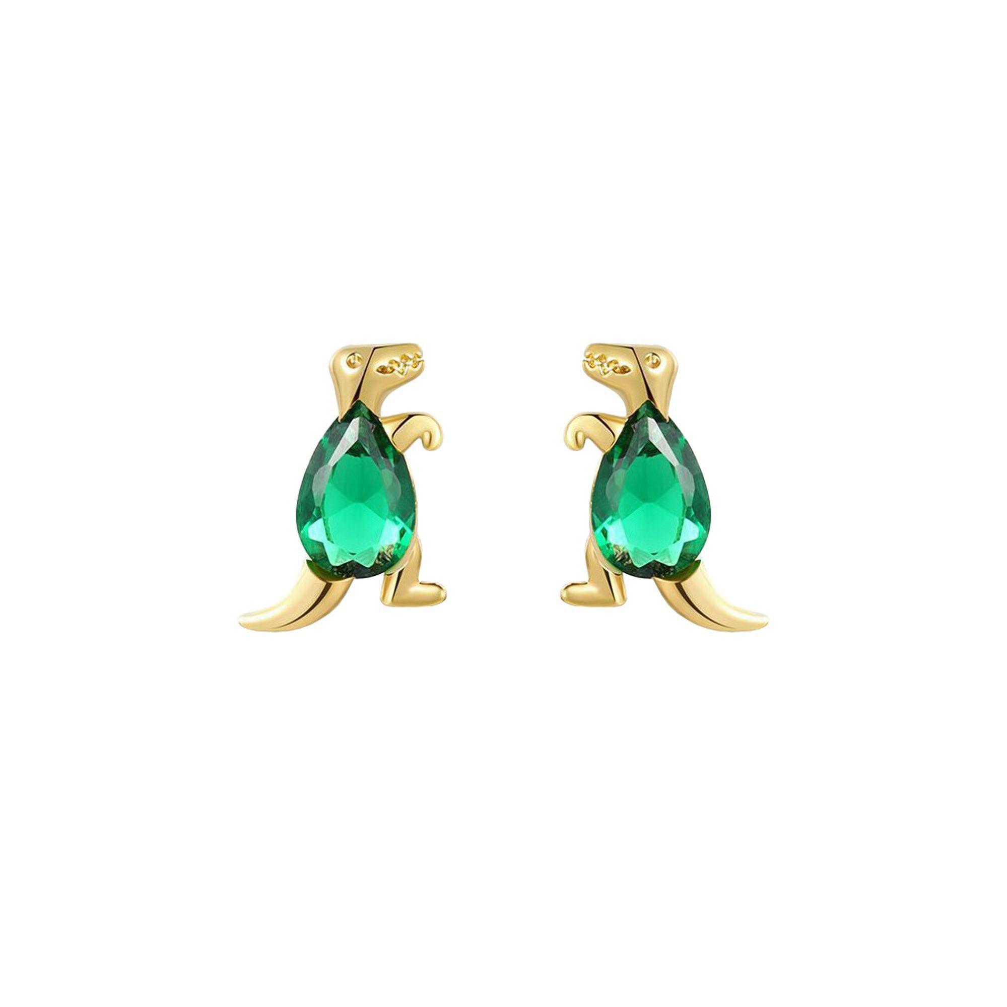 Aros Mini Dino T-rex Verde-0