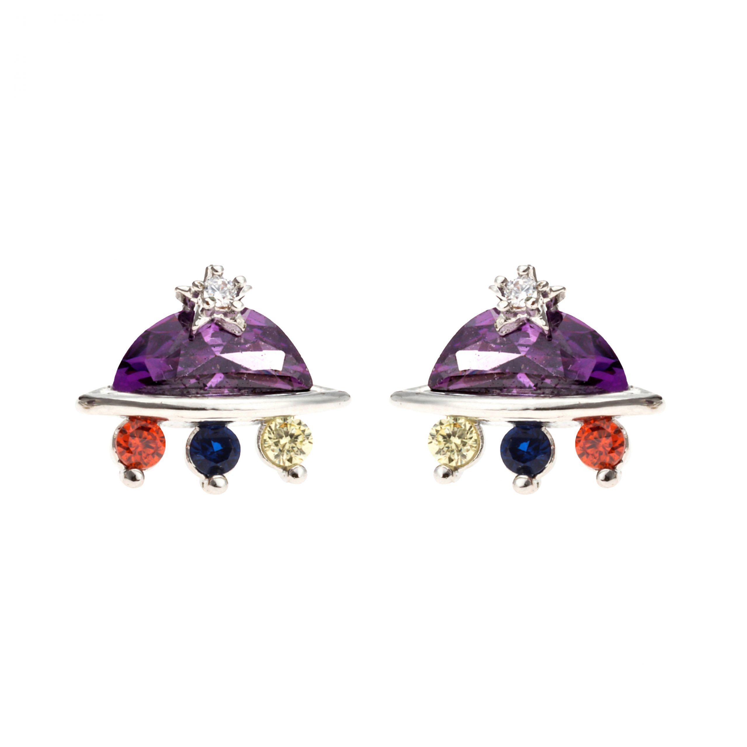 Aros Mini Space Nave Plateada-0