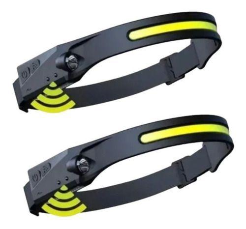 Linterna Led Cintillo Con Sensor Negro-2