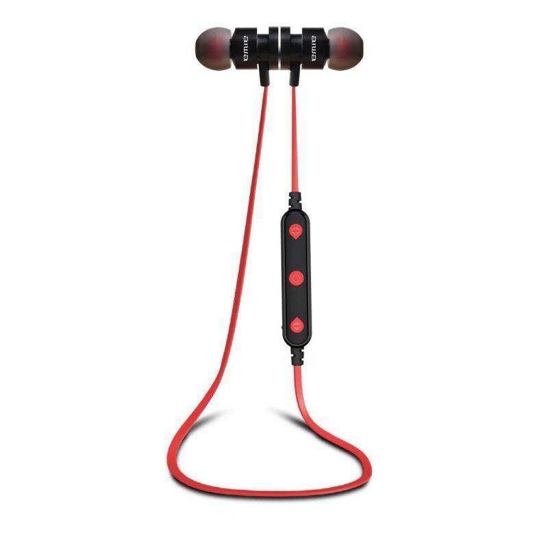 AUDIFONOS BLUETOOTH AIWA SPORTS AW-660 BT NEGRO/ROJO-0