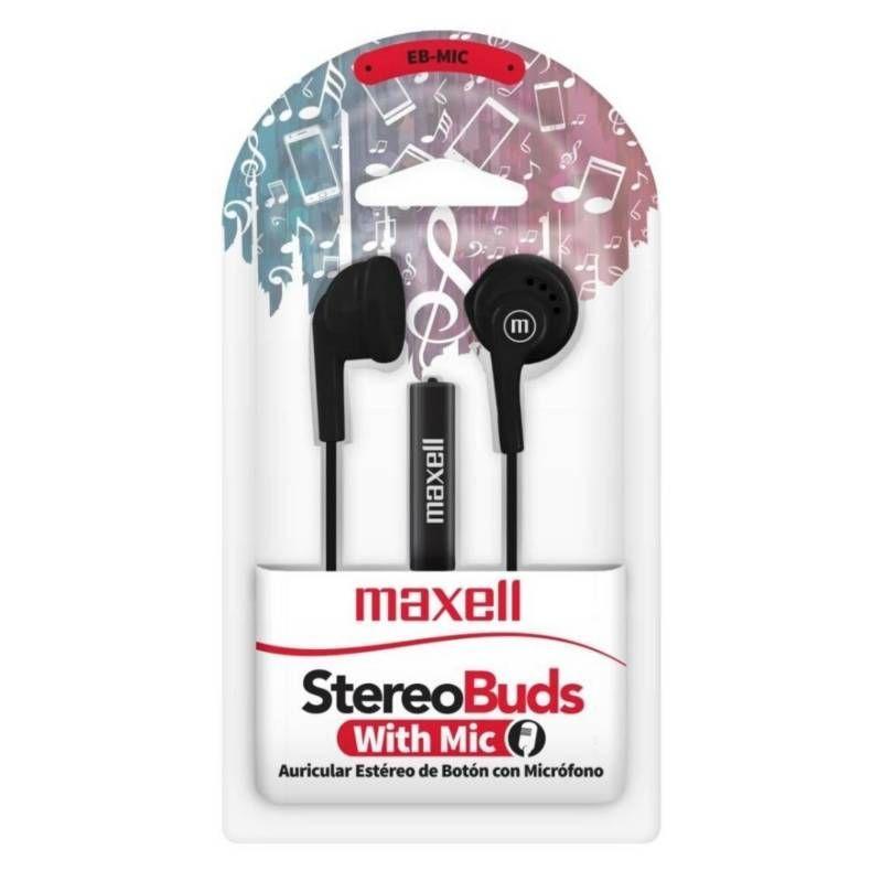 AUDIFONOS MANOS LIBRES MAXELL EB-MIC NEGRO-1