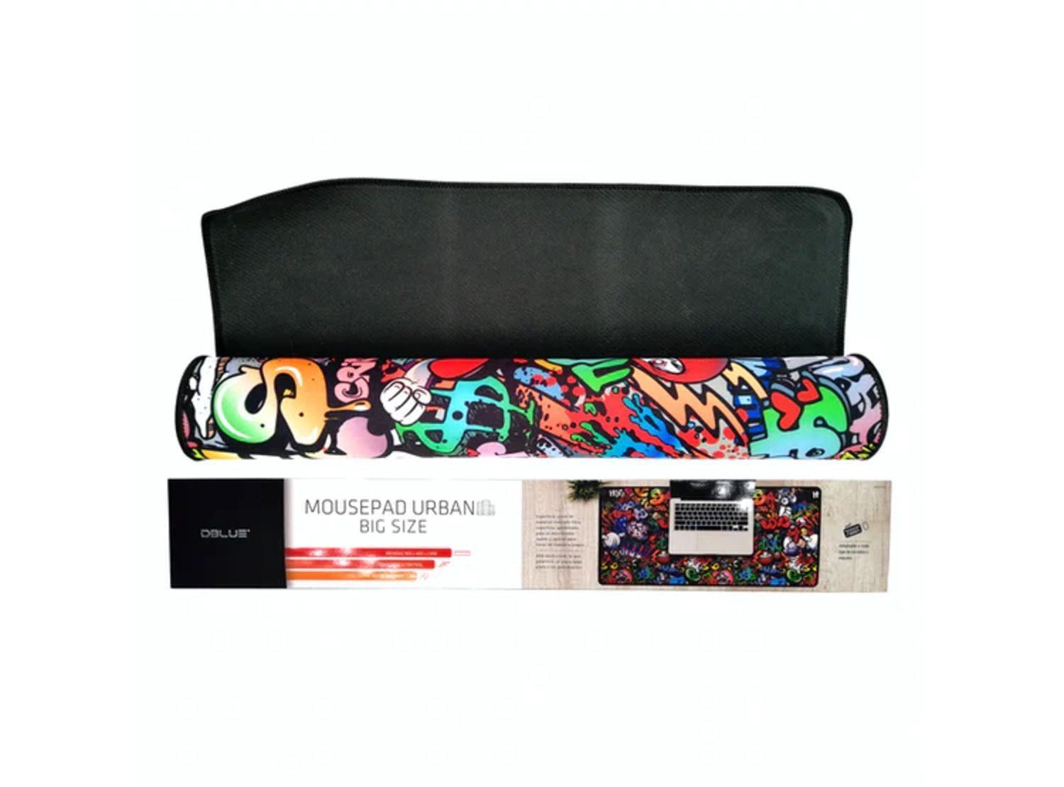  MOUSE PAD DISEÑO GRAFFITI DE 90X40CMX2MM DBLUE DBMP011-2
