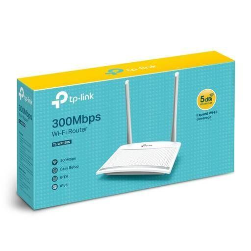 ROUTER TP LINK 300MBPS MULTIMODO WIFI 2 ANTENAS FIJAS DE 5DBI TL WR820N-4