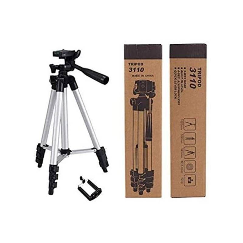 Trípode Para Celular Cámara Fotográfica Aluminio Extensible Negro-2
