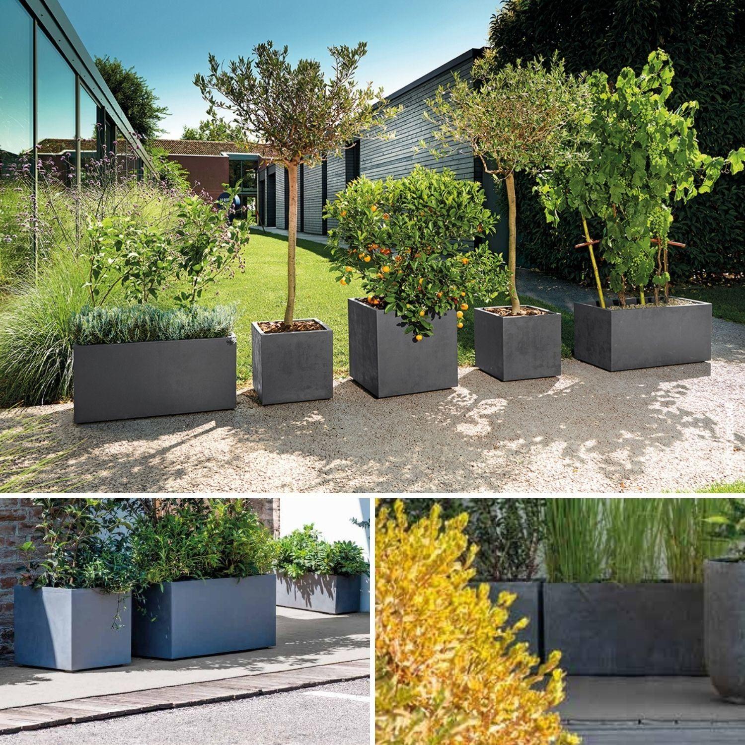 JARDINERA DEROMA 100X40cm GRAFITO-2