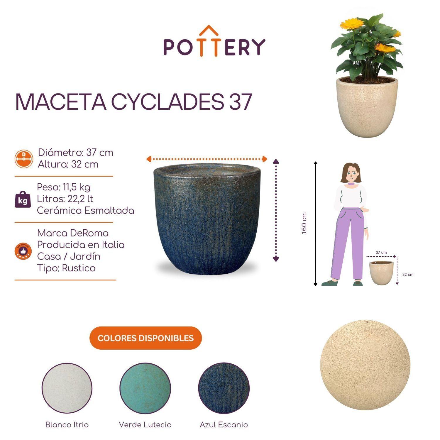 Maceta Cyclades 37 Blanco Itrio-2