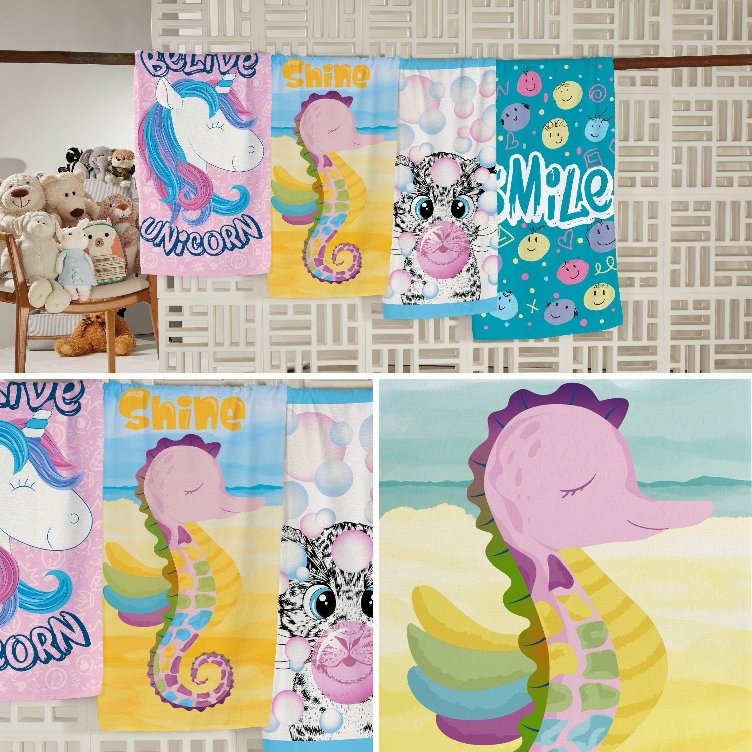 Toalla de Baño Candy Caballo Mariño - 65 x 115cm - 300 g/m² - 100% Algodón - Teka-2