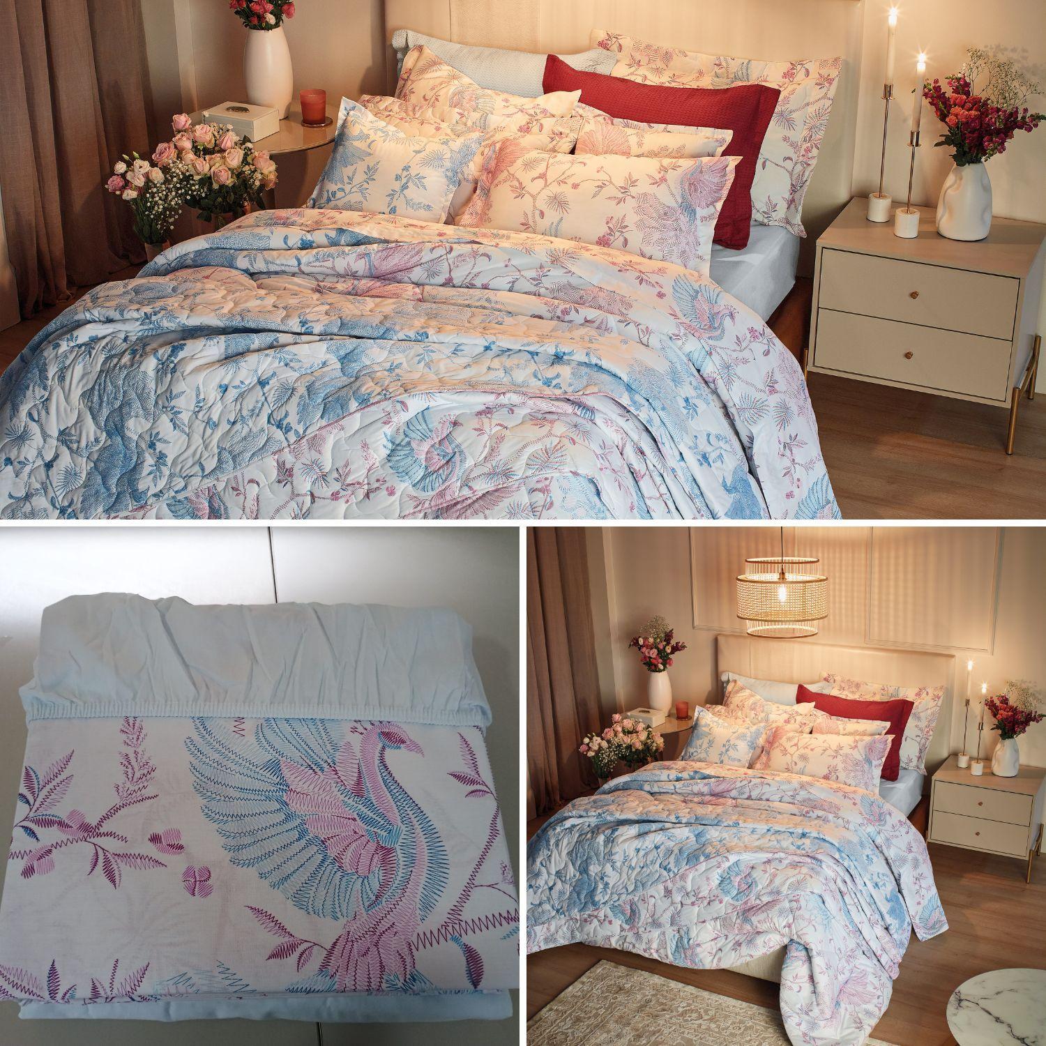 Juego de Sábanas 4 Piezas Florencia Delicatesse, 2 plazas - 180 hilos en 100% Algodón-1