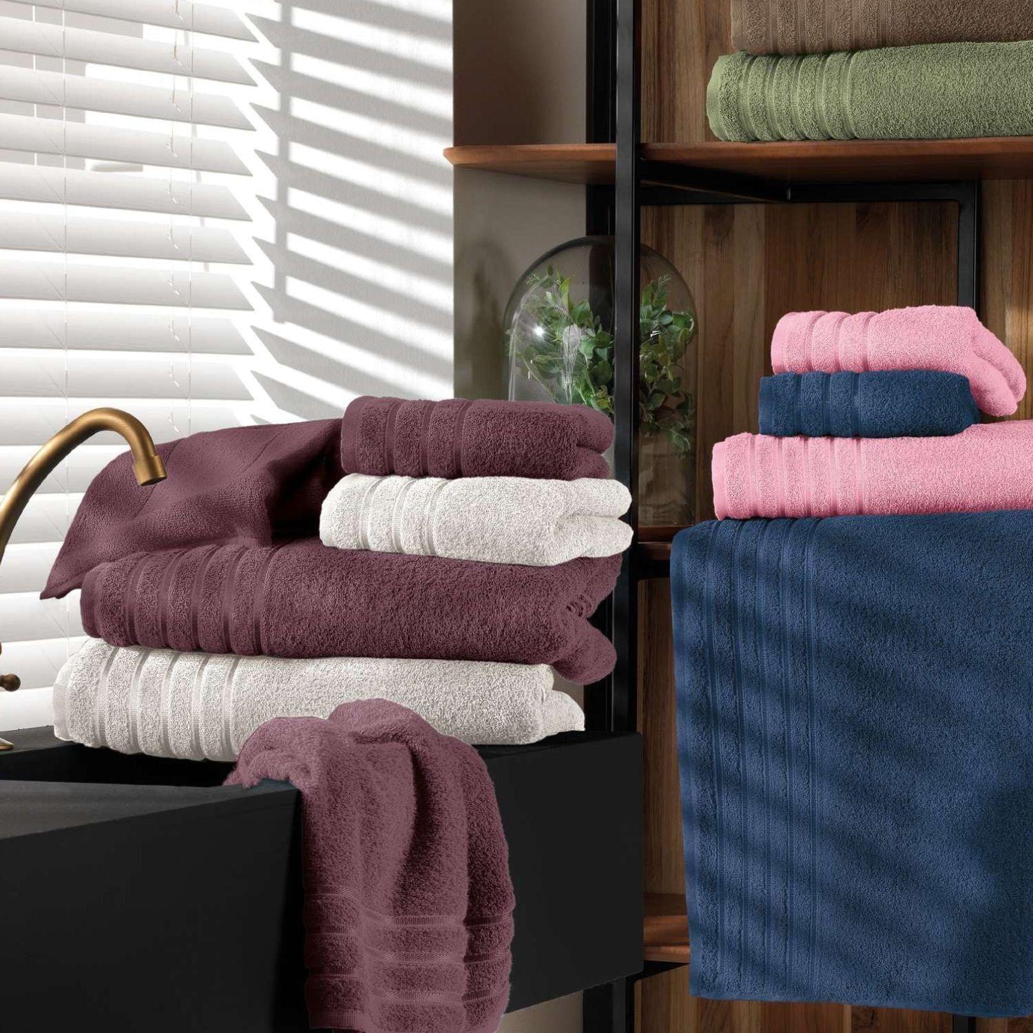 Juego de Toallas 5 Piezas COMFORT Realeza - 450 g/m² - 100% Alg-1