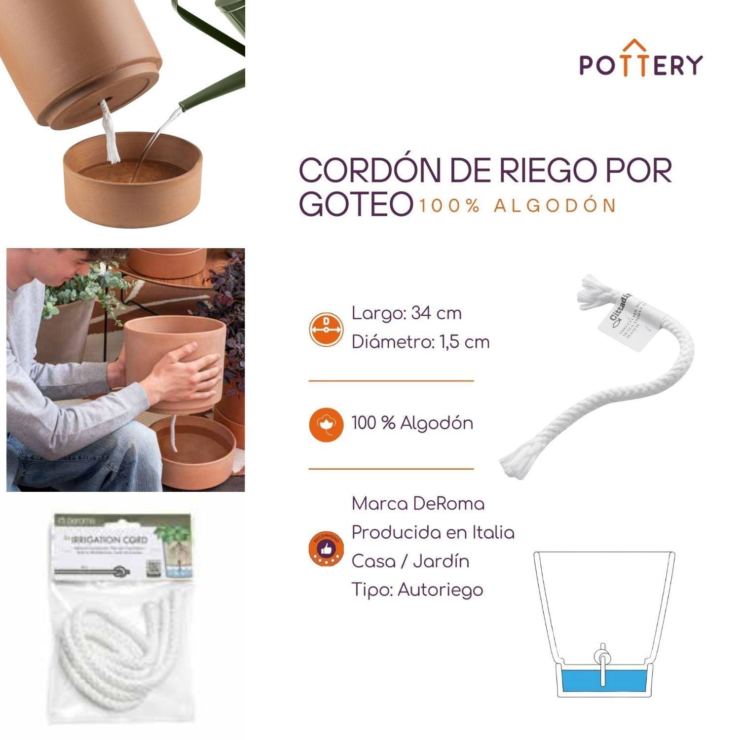 Cordón Riego por goteo, 100% algodon-2