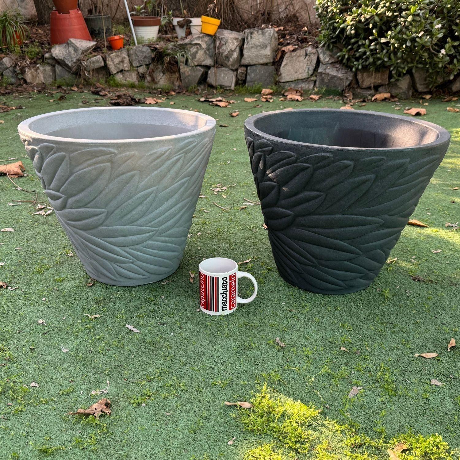Macetero Grande Circca 36 Grafito-3