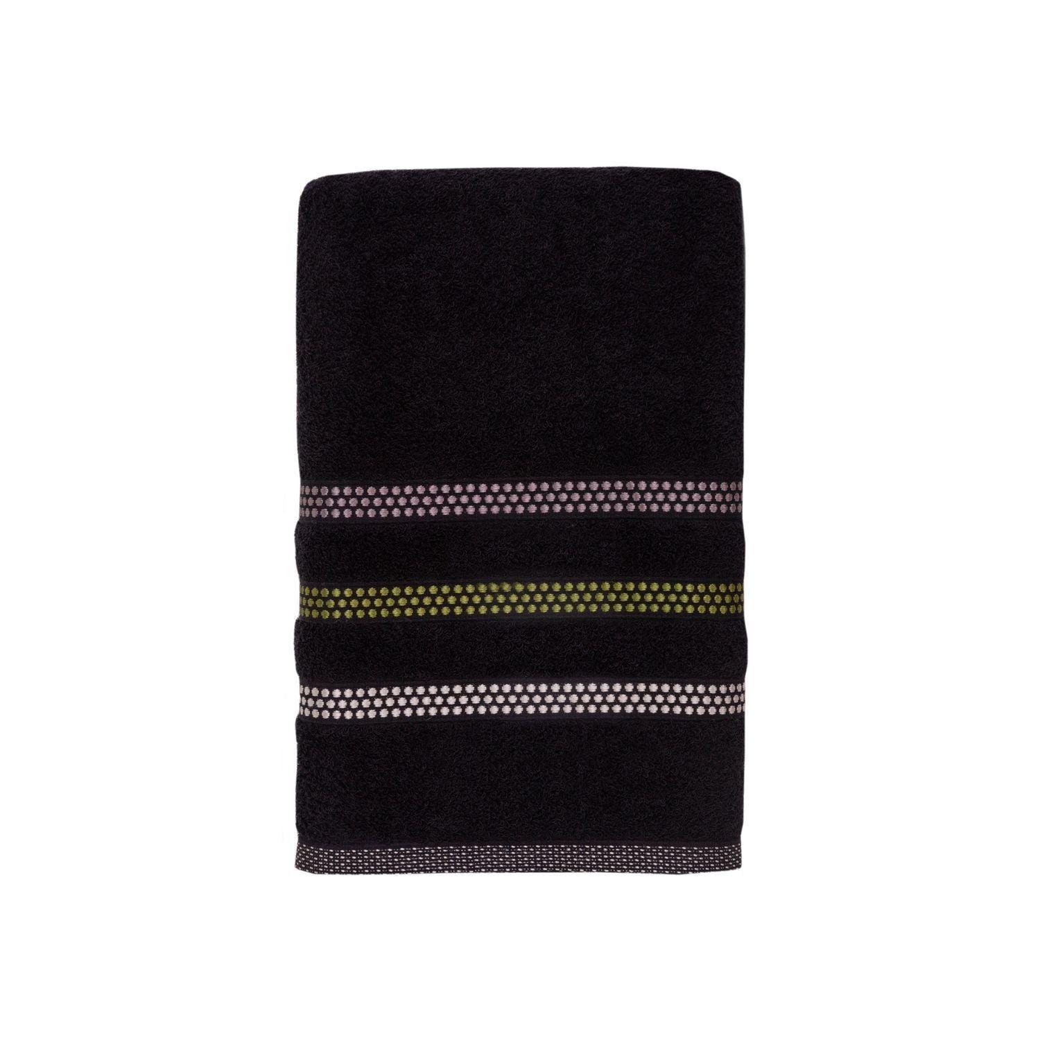 Toalla Sábana 90x150cm COMFORT TOUCH Negro - 450 g/m² - 100% Alg-0