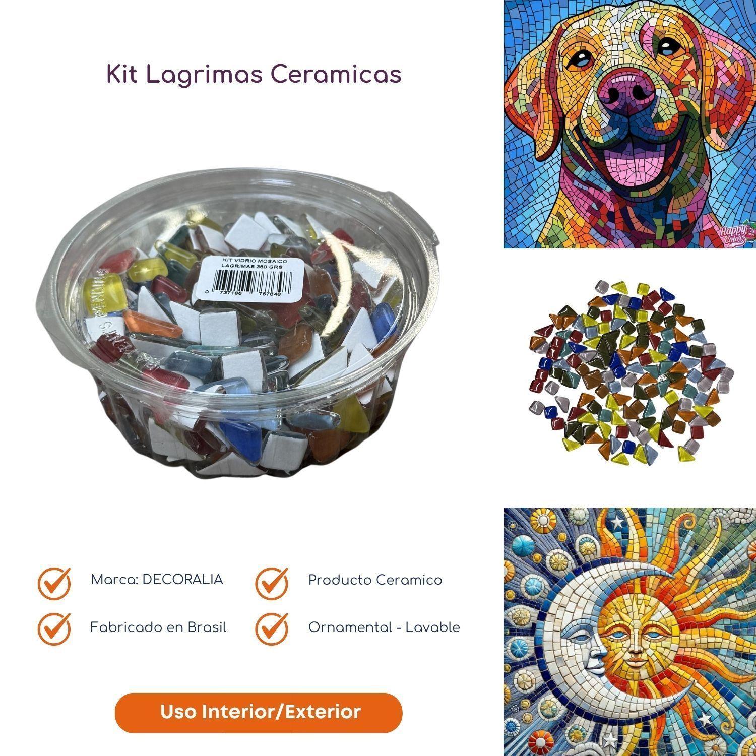 Kit Mosaico Vidrio Lágrimas 350 g-3