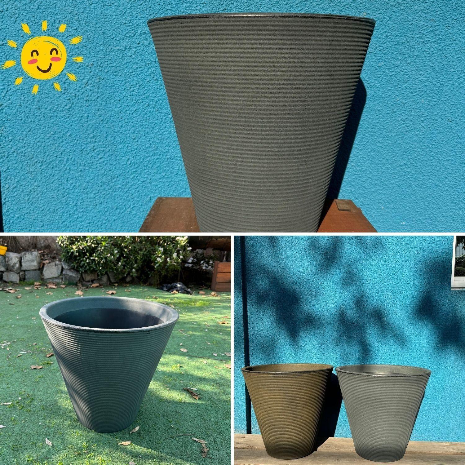 Macetero Grande Duna 38 Plata-3