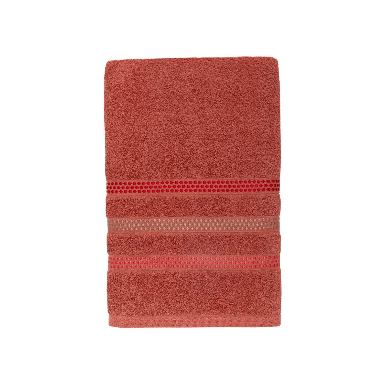 Toalla Sábana 90x150cm COMFORT TOUCH Terracota - 450 g/m² - 100% Alg-0