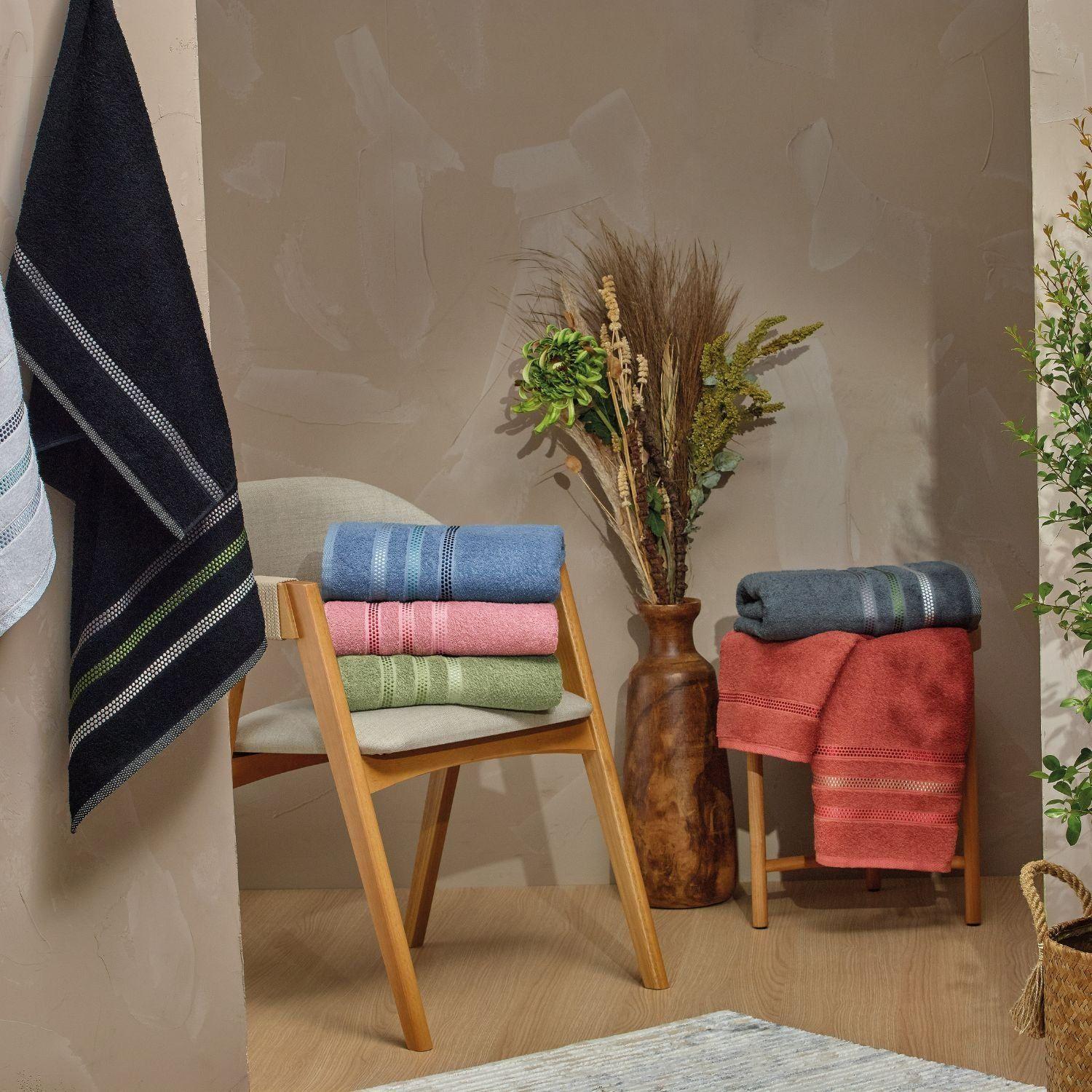 Toalla Sábana 90x150cm COMFORT TOUCH Terracota - 450 g/m² - 100% Alg-2