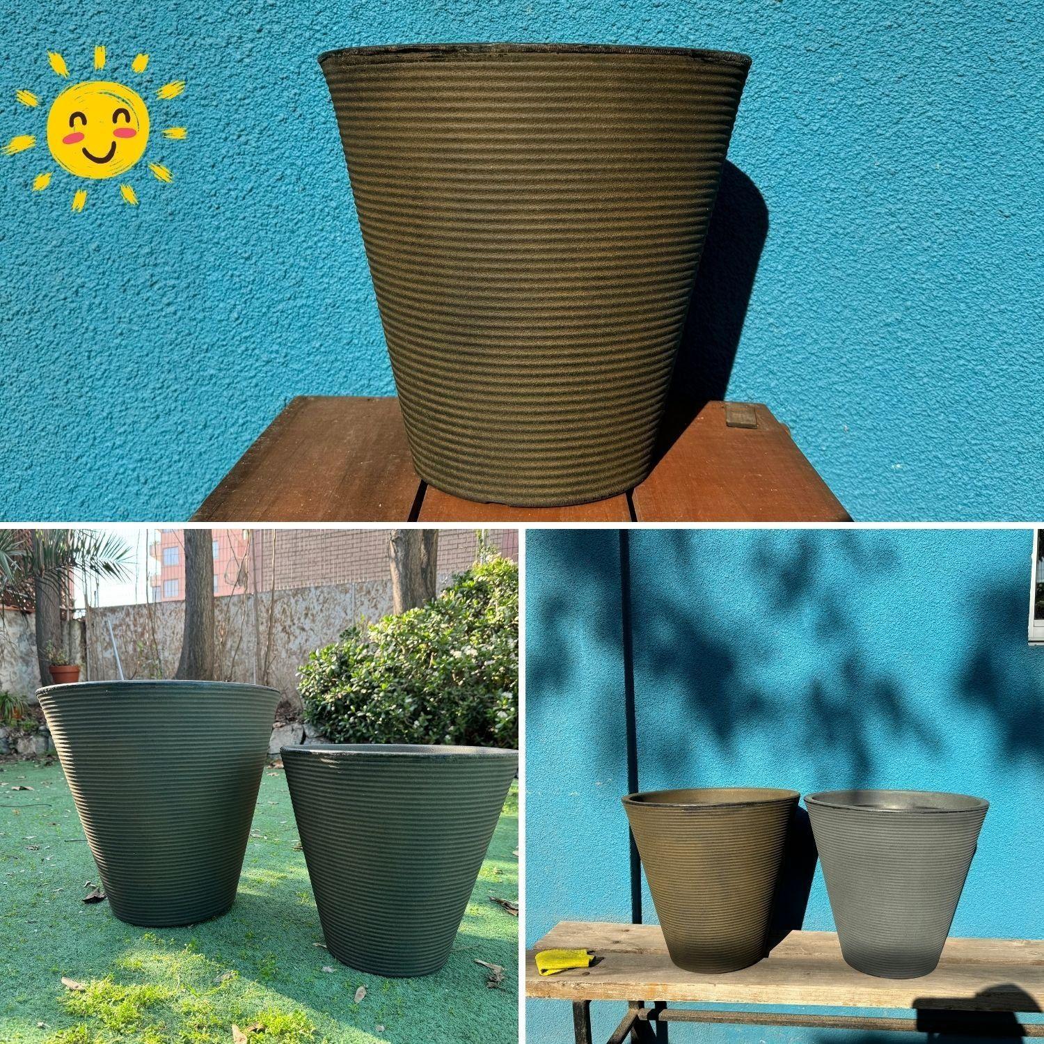 Macetero Grande Duna 38 Bronce-3