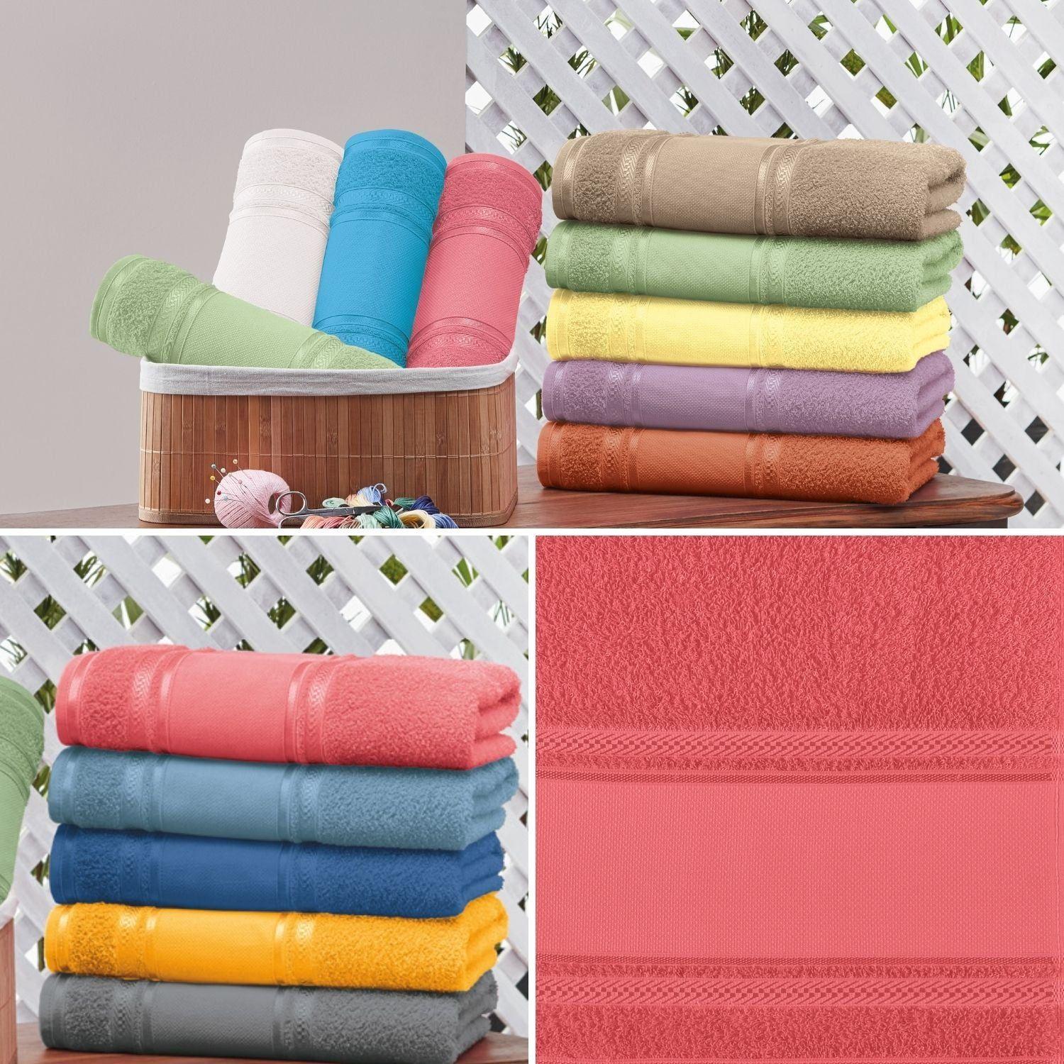 Toalla de Mano para Bordar Coral - 100% Algodón - 360g/m² - Teka-2