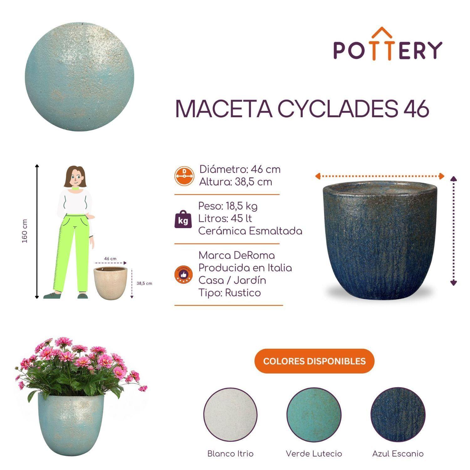 Maceta Cyclades 46 Verde Lutecio-2