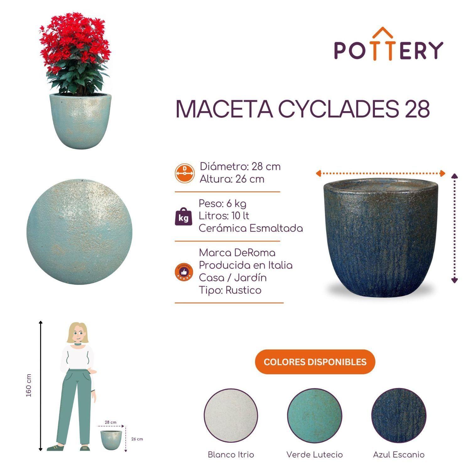 Maceta Cyclades 28 Verde Lutecio-2