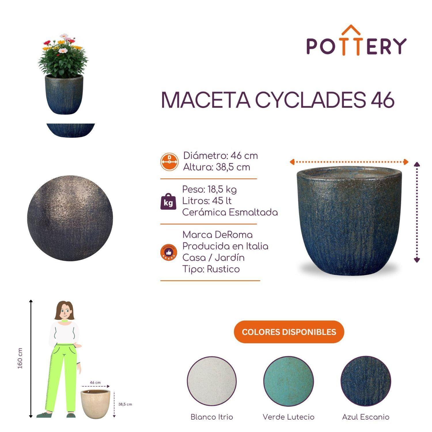 Maceta Cyclades 46 Azul Escanio-2