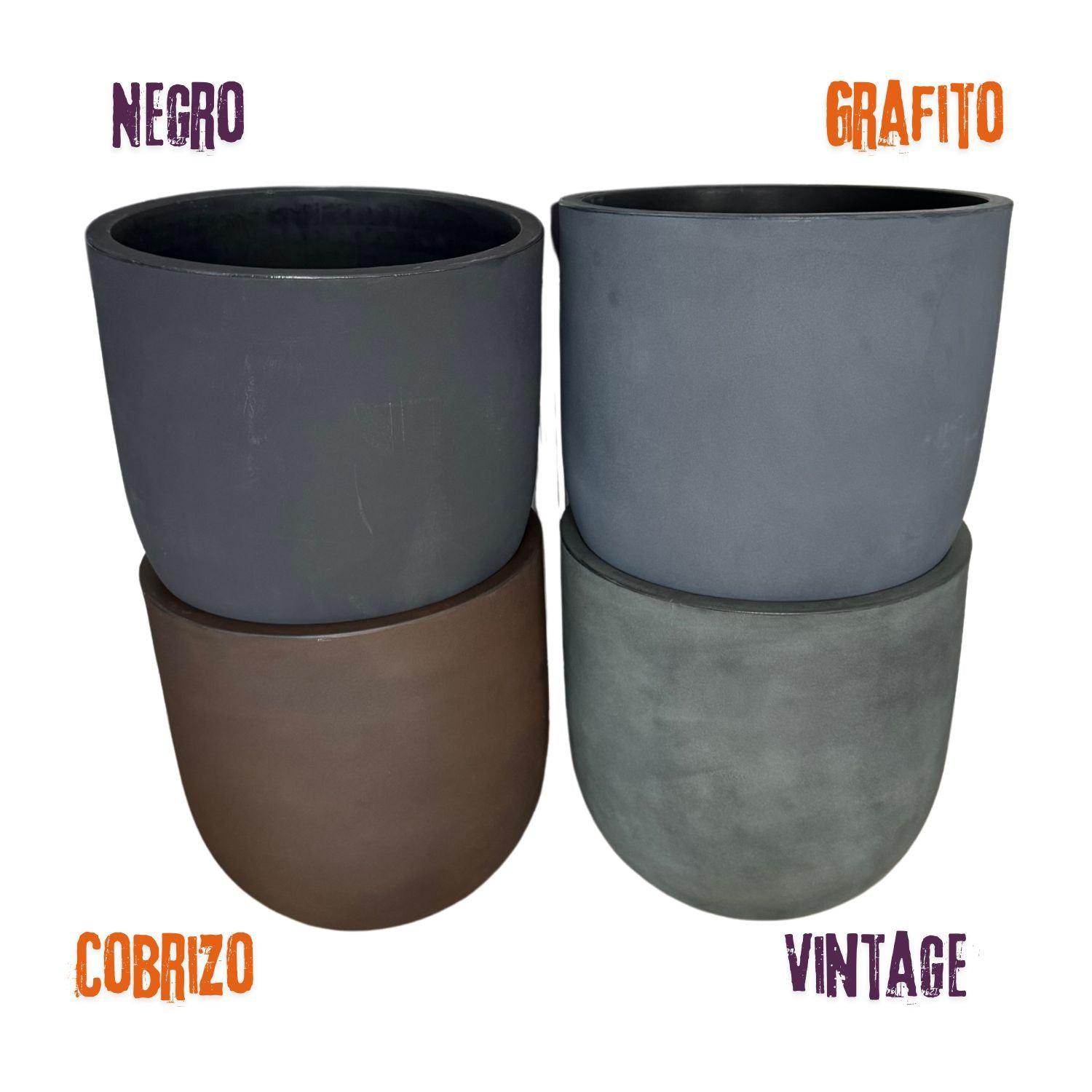 Maceta Grande Muna 53 Gris-3