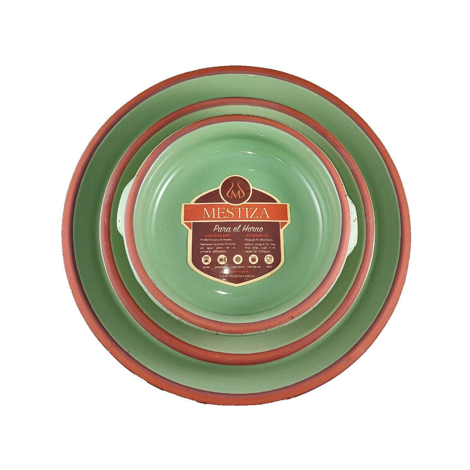 Set de Platos y Cazuelas Mestiza Menta Miel-2