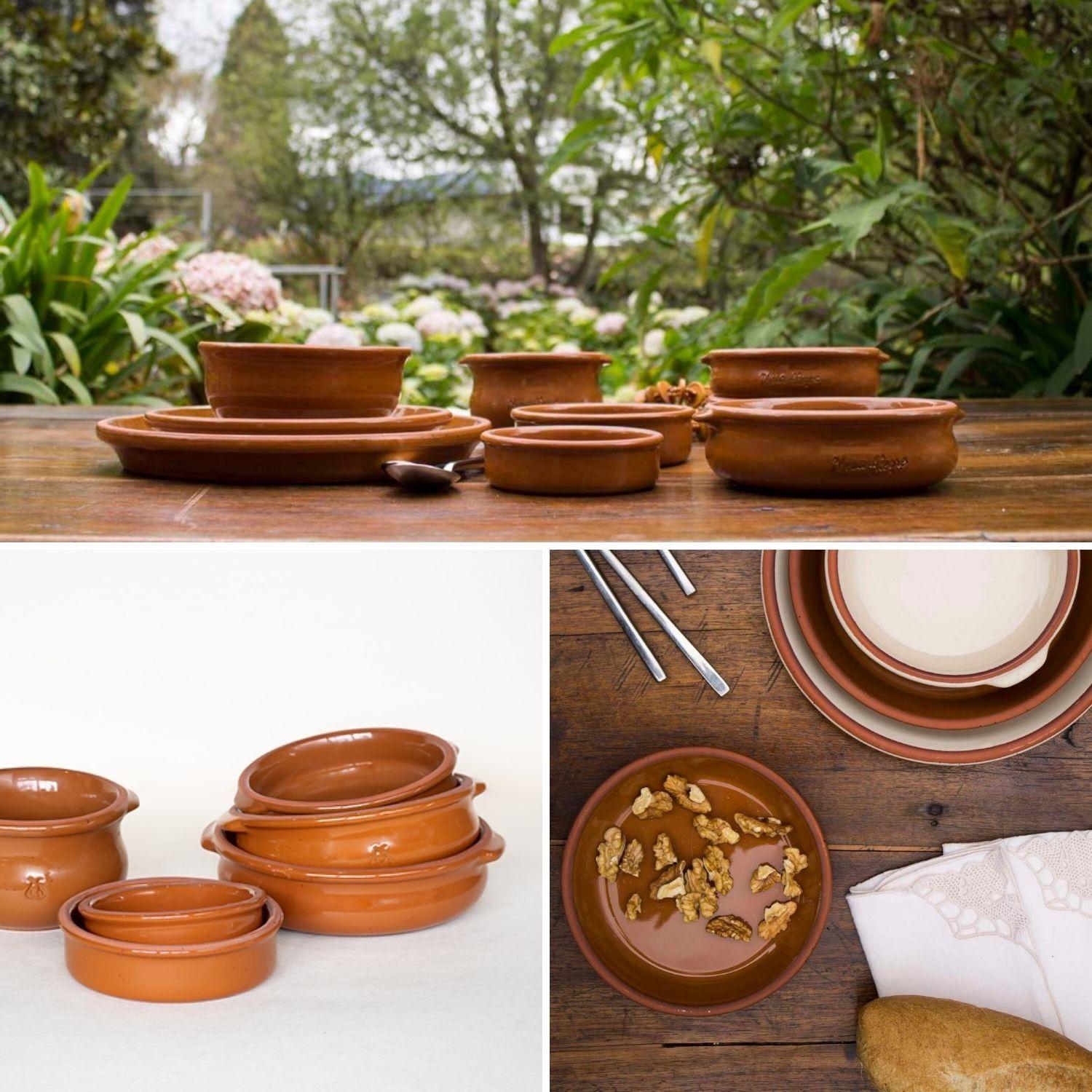 Set Cazuelas Sin Asa con Plato Pura Miel Mestiza-3